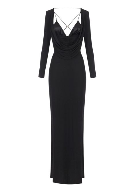 Abito Red Carpet in jersey crêpe fluido ELISABETTA FRANCHI | Abiti | ABR0356E2110